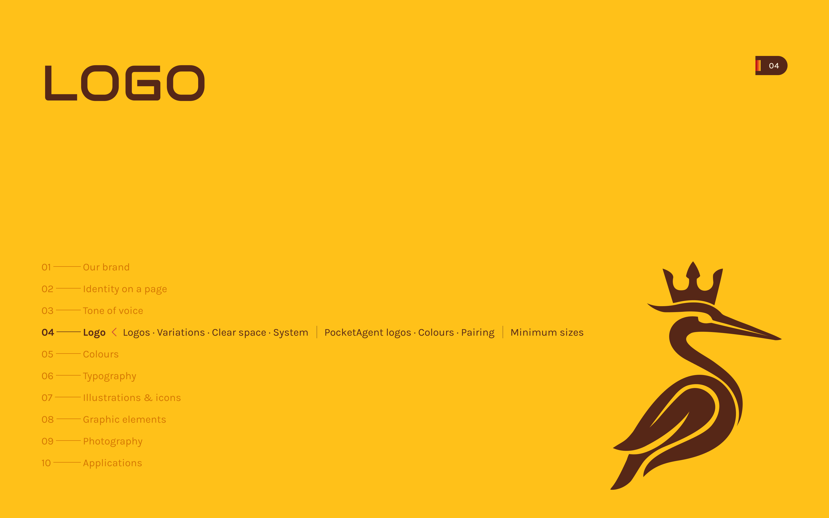 The Logo chapter cover from the Bennu brand guidelines