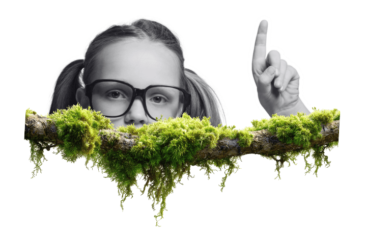 Illustration of a woman reading the Unhidden in Plain Sight newsletter